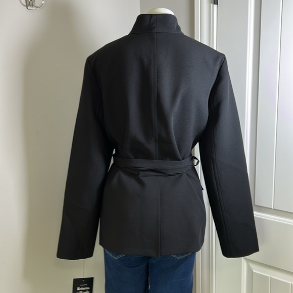 Tuckernuck Gracie Wrap Blazer Self Tie Long Sleeve Black Career Jacket Sz XL NEW - Picture 6 of 12
